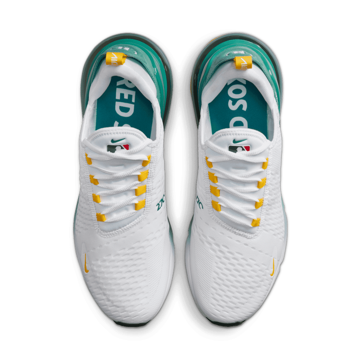 Nike Men Nike Air Max 27 White Green Nike Air Max 270