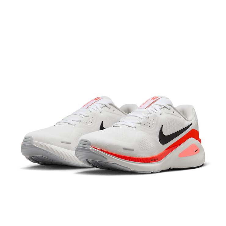 Nike Structure 26 White Black Bright Crimson Angle 1