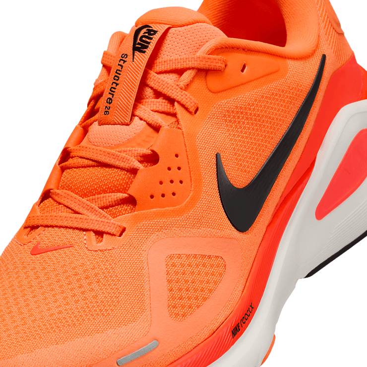 Nike Structure 26 Total Orange Black Angle 3