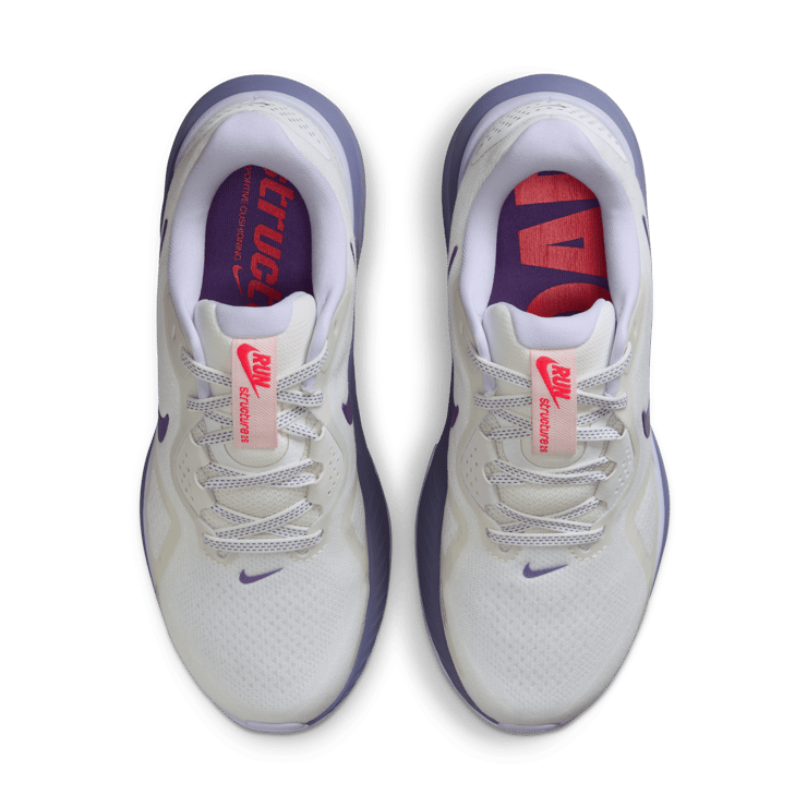 Nike Structure 26 Summit White Wild Grape (W) Angle 4