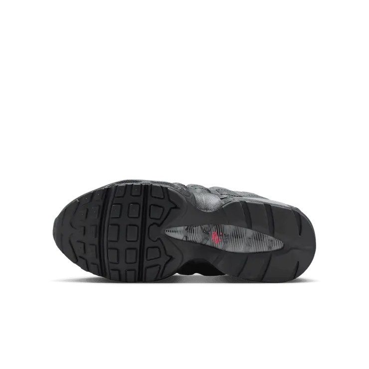 Nike Air Max 95 OG Black Bright Crimson (GS) Angle 2