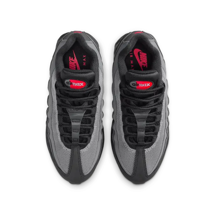 Nike Air Max 95 OG Black Bright Crimson (GS) Angle 3