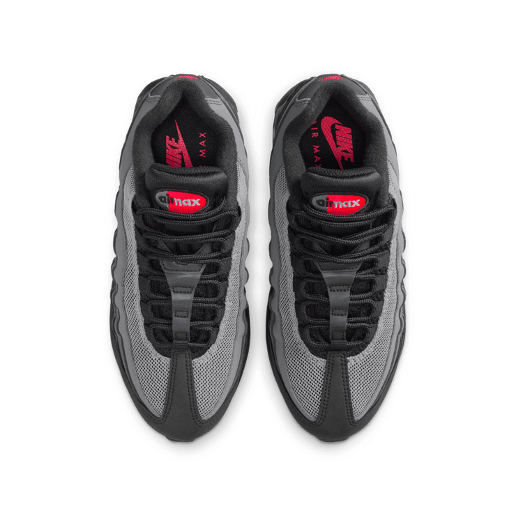 Nike Air Max 95 OG Black Bright Crimson (GS) Angle 3