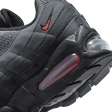 Nike Air Max 95 OG Black Bright Crimson (GS) Angle 4