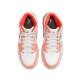 Air Jordan 1 Mid Orange Suede (GS) Angle 1