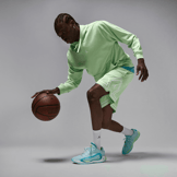Jordan Luka 4 Football Grey Laser Blue Angle 0