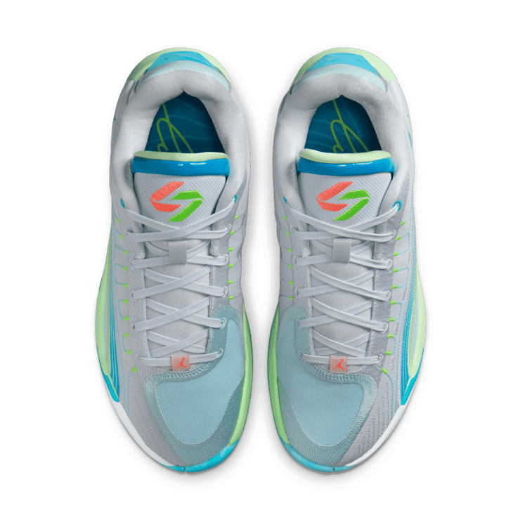 Jordan Luka 4 Football Grey Laser Blue Angle 3