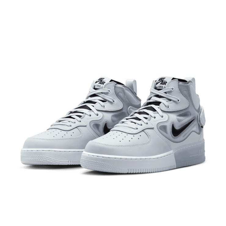 Nike Air Force 1 Mid React Pure Platinum Angle 2