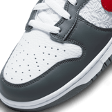 Nike Dunk High Hoops Grey Red Angle 4