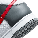 Nike Dunk High Hoops Grey Red Angle 5