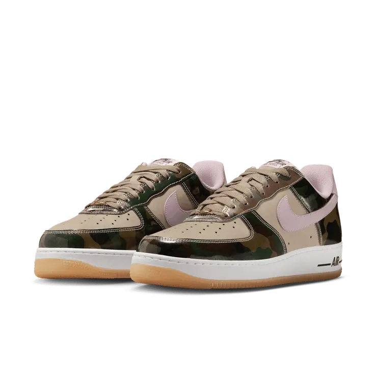 Nike Air Force 1 Low Patent Camo Pink Angle 1