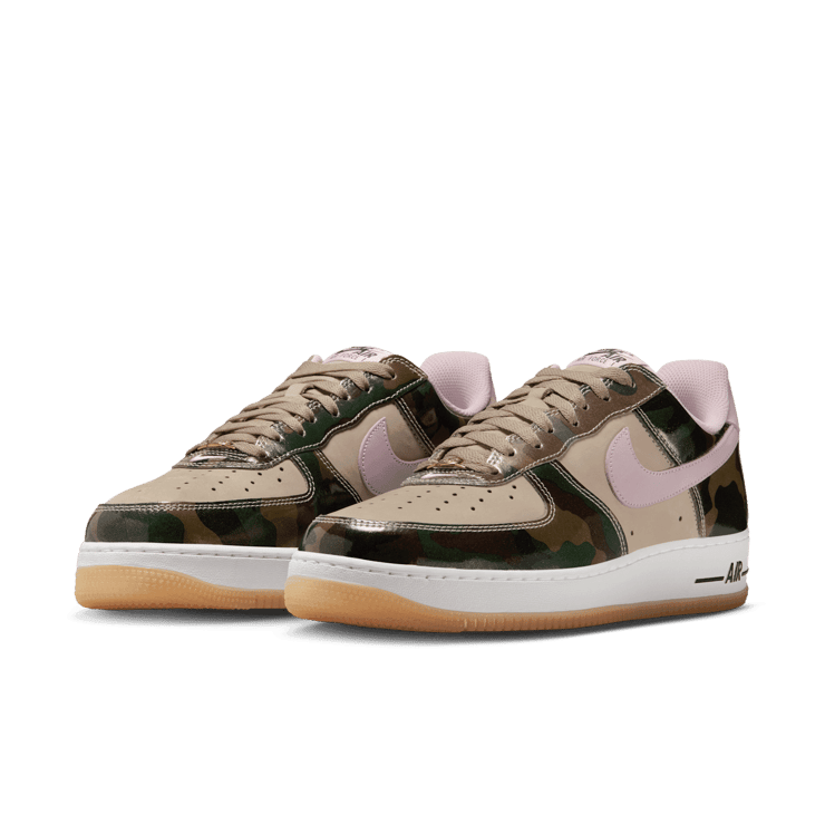 Nike Air Force 1 Low Patent Camo Pink Angle 1