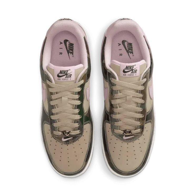 Nike Air Force 1 Low Patent Camo Pink Angle 2
