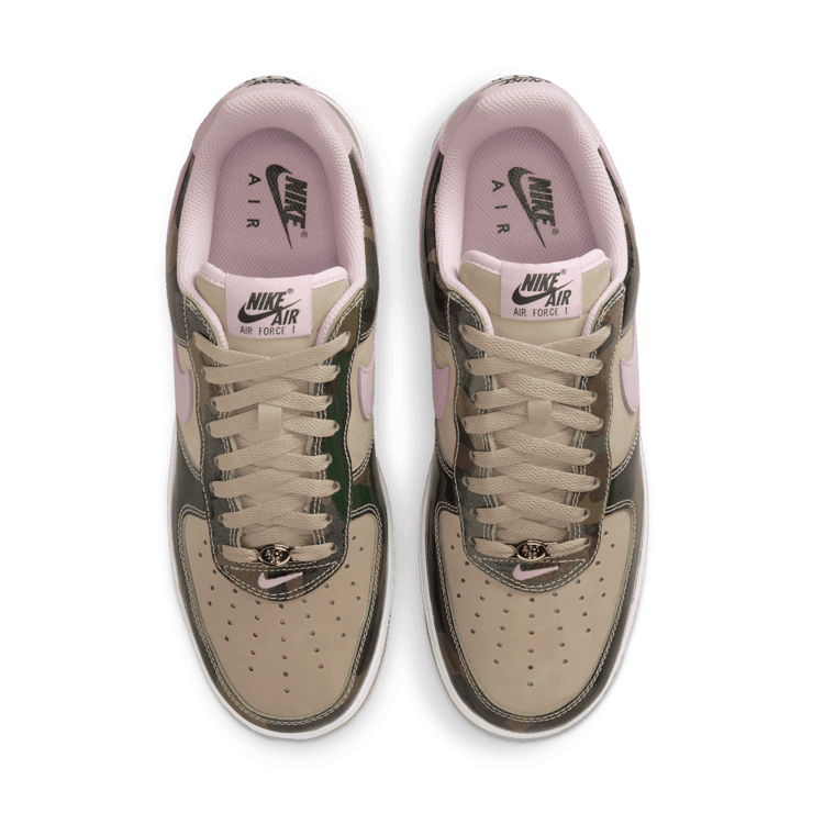 Nike Air Force 1 Low Patent Camo Pink Angle 2