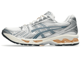 Asics Gel-Kayano 14 Birch Pure Silver Teal Gold Angle 5