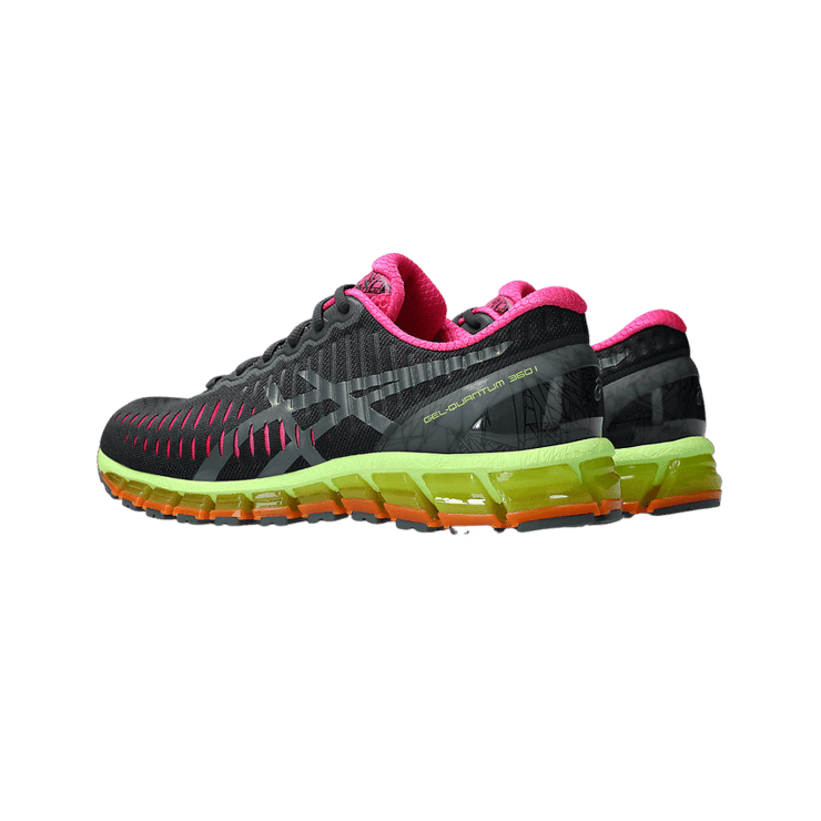 ASICS Gel-Quantum 360 I Graphite Grey Hazard Green Angle 1