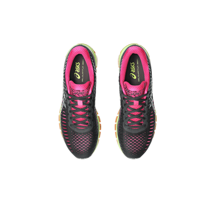 ASICS Gel-Quantum 360 I Graphite Grey Hazard Green Angle 4