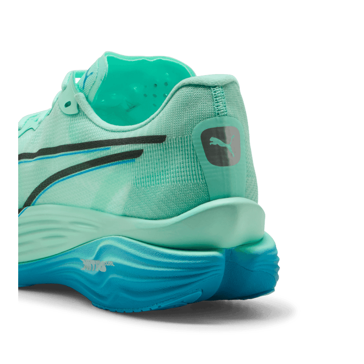 Puma Deviate Nitro Elite 3 Mint Melt Speed Blue Angle 4