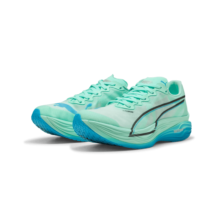 Puma Deviate Nitro Elite 3 Mint Melt Speed Blue Angle 5
