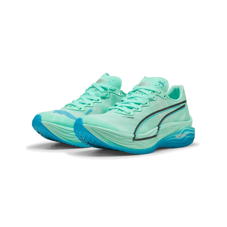 Puma Deviate Nitro Elite 3 Mint Melt Speed Blue (W) Angle 5