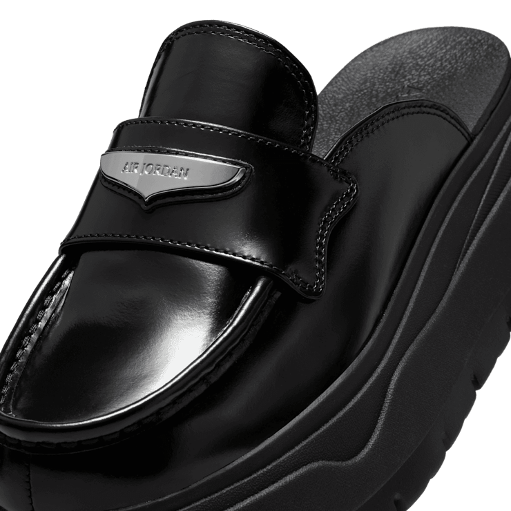 Air Jordan Mule Black Metallic Silver (W) Angle 2