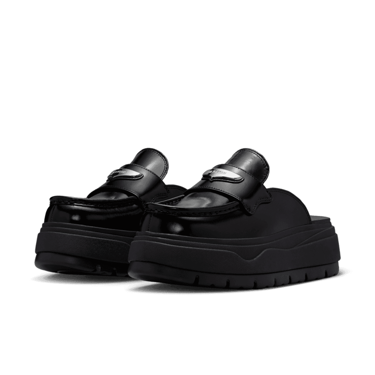 Air Jordan Mule Black Metallic Silver (W) Angle 0