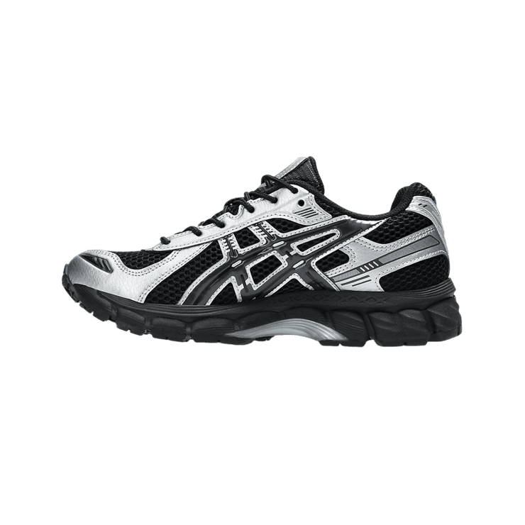 Asics Gel-Kayano 12.1 Black Silver Angle 2