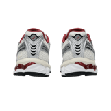 Asics Gel-Kayano 12.1 Metallic Silver Burgundy Angle 3
