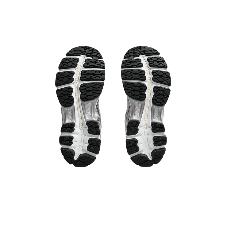 Asics Gel-Kayano 12.1 Metallic Silver Burgundy Angle 5