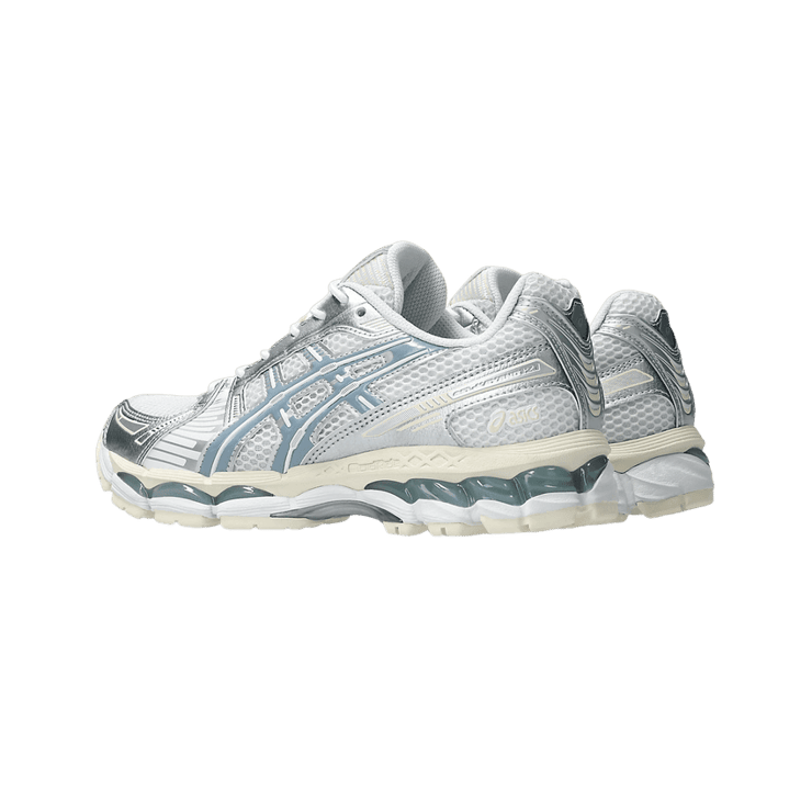 Asics Gel-Kayano 12.1 Metallic Silver Ice Blue Angle 1