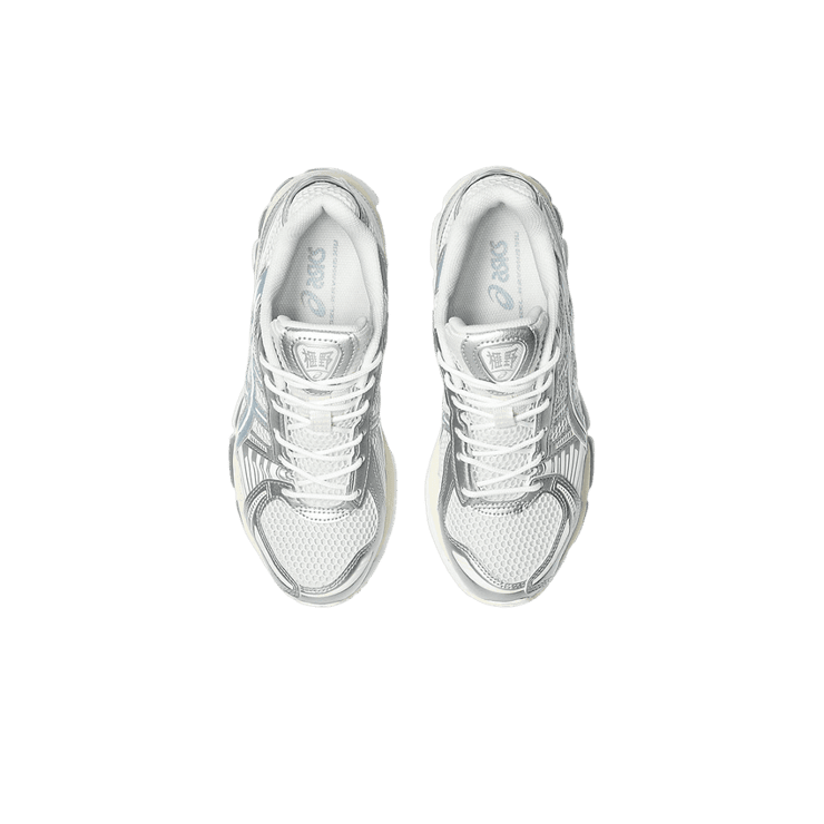 Asics Gel-Kayano 12.1 Metallic Silver Ice Blue Angle 4