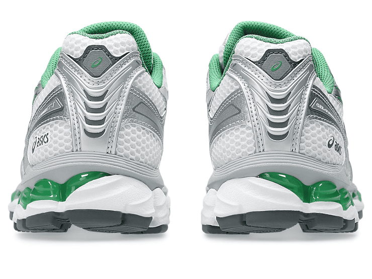 Asics Gel-Kayano 12.1 Metallic Silver Green Angle 0