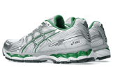 Asics Gel-Kayano 12.1 Metallic Silver Green Angle 2