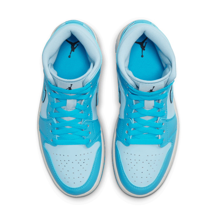 Air Jordan 1 Mid SE Ice Blue Dark Powder Blue (W) Angle 1