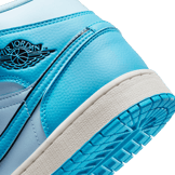 Air Jordan 1 Mid SE Ice Blue Dark Powder Blue (W) Angle 5