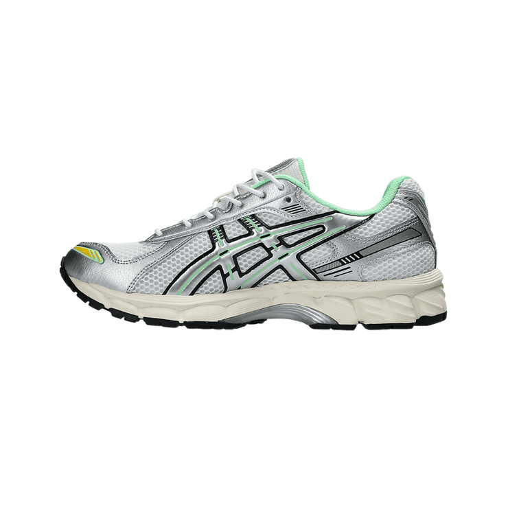 Asics Gel-Kayano 12.1 Metallic Silver Light Green Angle 2