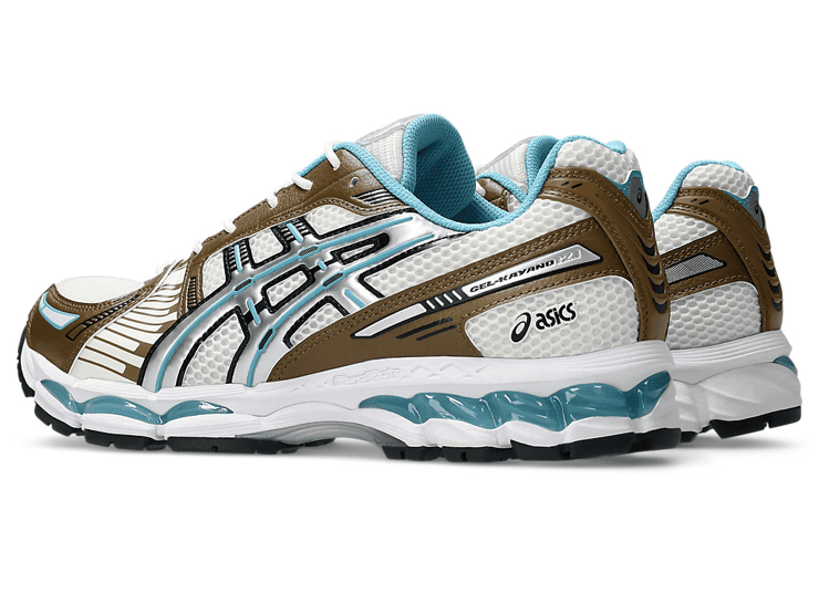 Asics Gel-Kayano 12.1 Brown Blue Angle 2