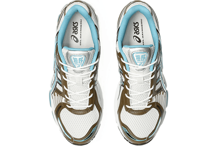 Asics Gel-Kayano 12.1 Brown Blue Angle 4