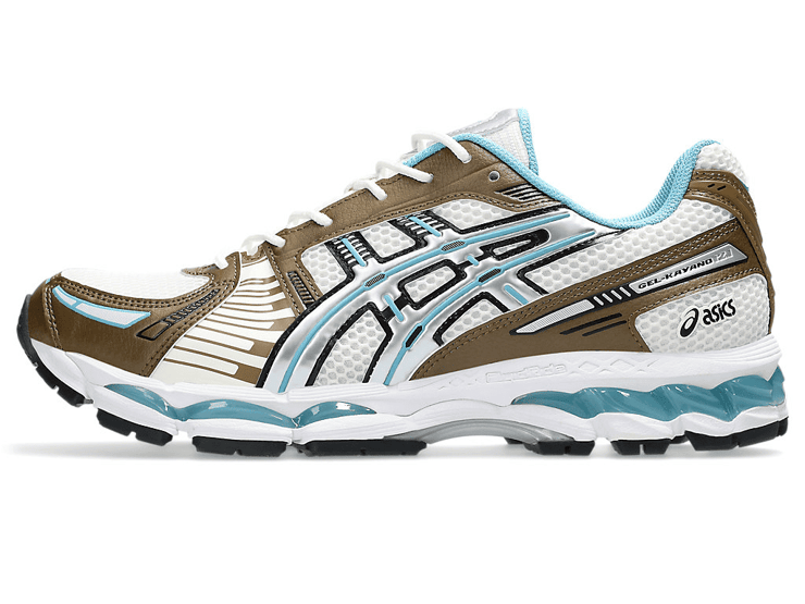 Asics Gel-Kayano 12.1 Brown Blue Angle 5