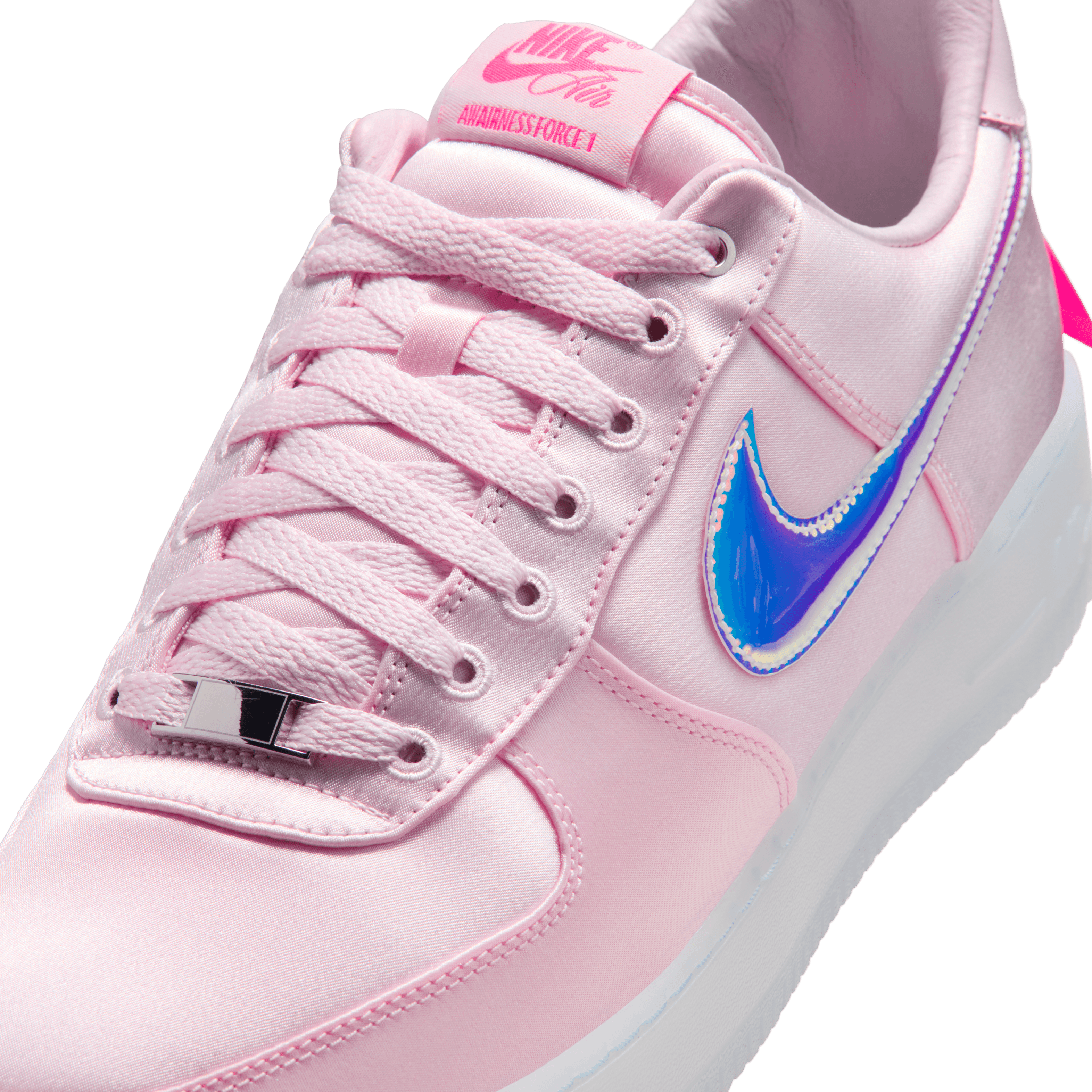 nike air force pink iridescent