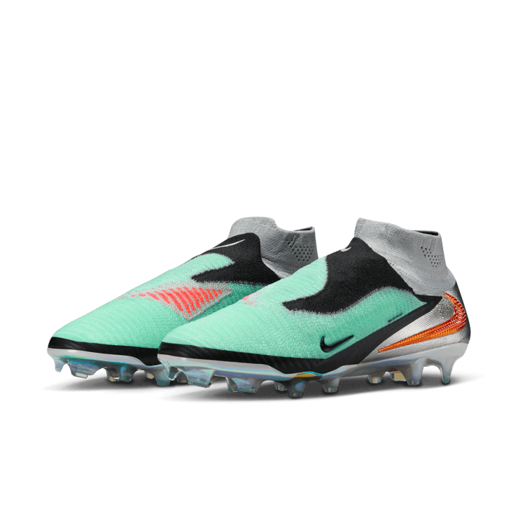 Nike Phantom 6 High Elite FG Chrome Black Angle 2