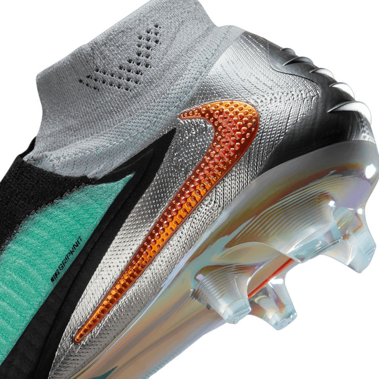 Nike Phantom 6 High Elite FG Chrome Black Angle 6