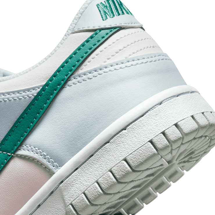 Nike Dunk Low Football Grey Mineral Teal Pearl Pink (GS) Angle 0