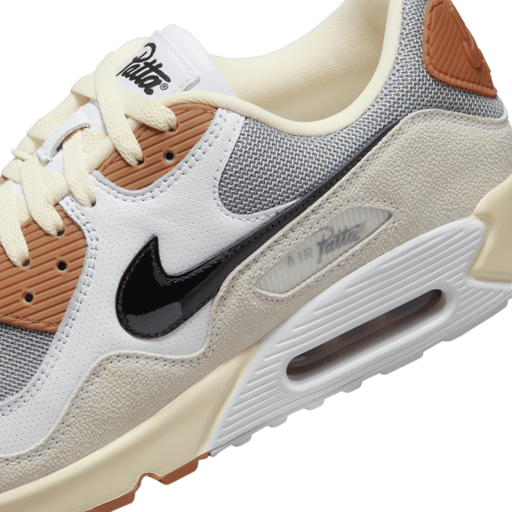 Nike Air Max 90 Waves Patta Particle Grey Coconut Milk Angle 12