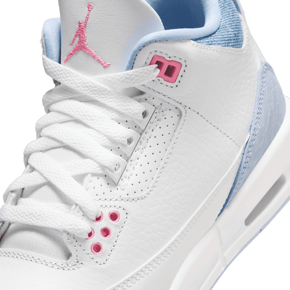 jordan 3 pink and blue