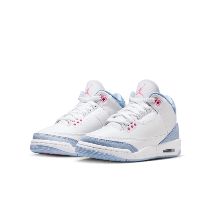 Air Jordan 3 Retro White Cobalt Bliss (GS) Angle 1