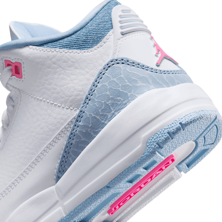 Air Jordan 3 Retro White Cobalt Bliss (PS) Angle 4