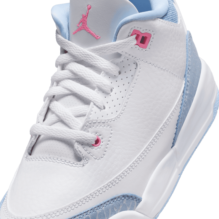 Air Jordan 3 Retro White Cobalt Bliss (PS) Angle 3