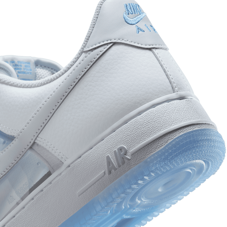 Nike Air Force 1 Low Translucent White University Blue Angle 8
