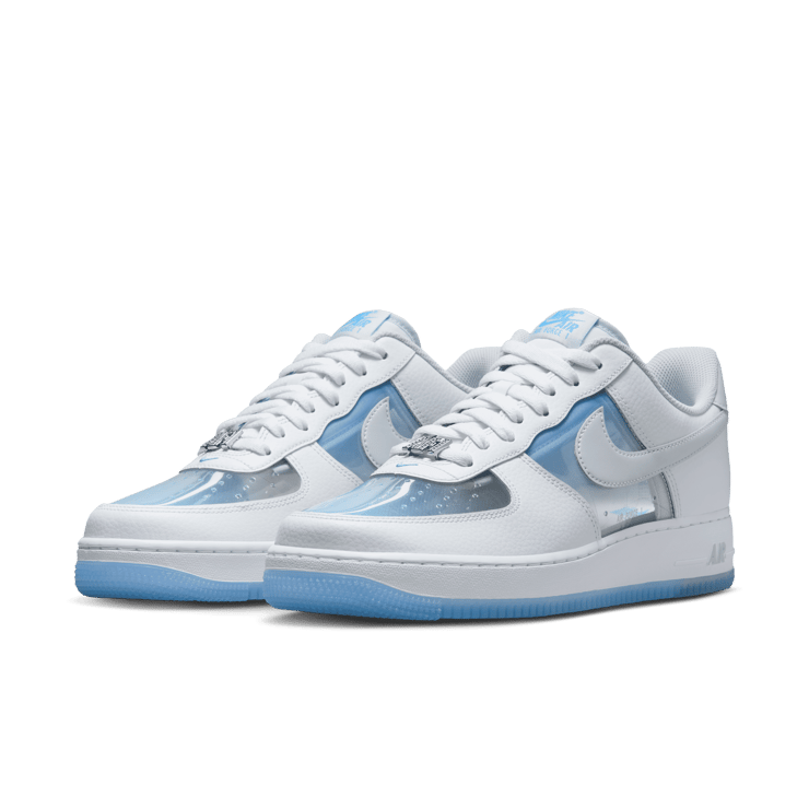 Nike Air Force 1 Low Translucent White University Blue Angle 4